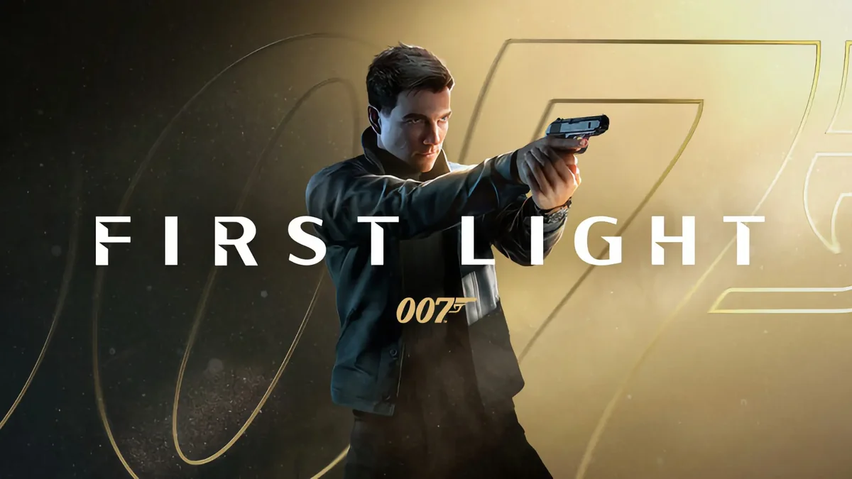 007 First Light — James Bond em cena de ação cinematográfica, screenshot oficial de gameplay