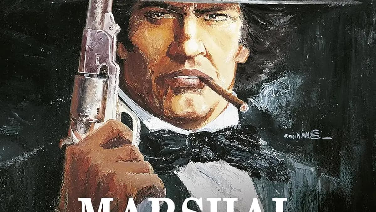 Colagem das capas dos 5 melhores graphic novels de faroeste: Blueberry, Preacher, Scalped, East of West e The Dark Tower