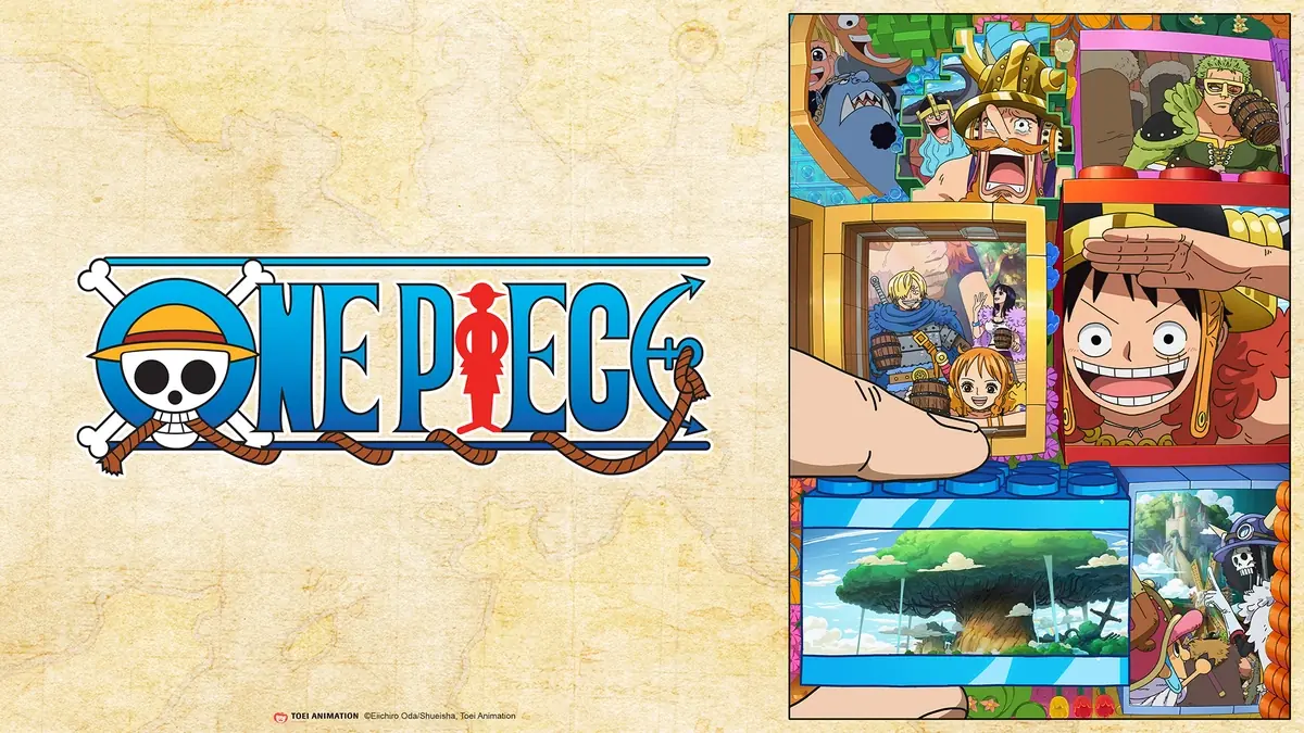 Bando do Chapéu de Palha chegando a Elbaph, a terra dos gigantes, no anime One Piece