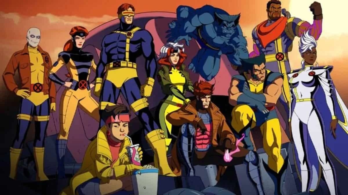 Pôster oficial de X-Men '97 Temporada 2 da Marvel Animation, com Wolverine em destaque em homenagem à capa de Wolverine (1982) #1