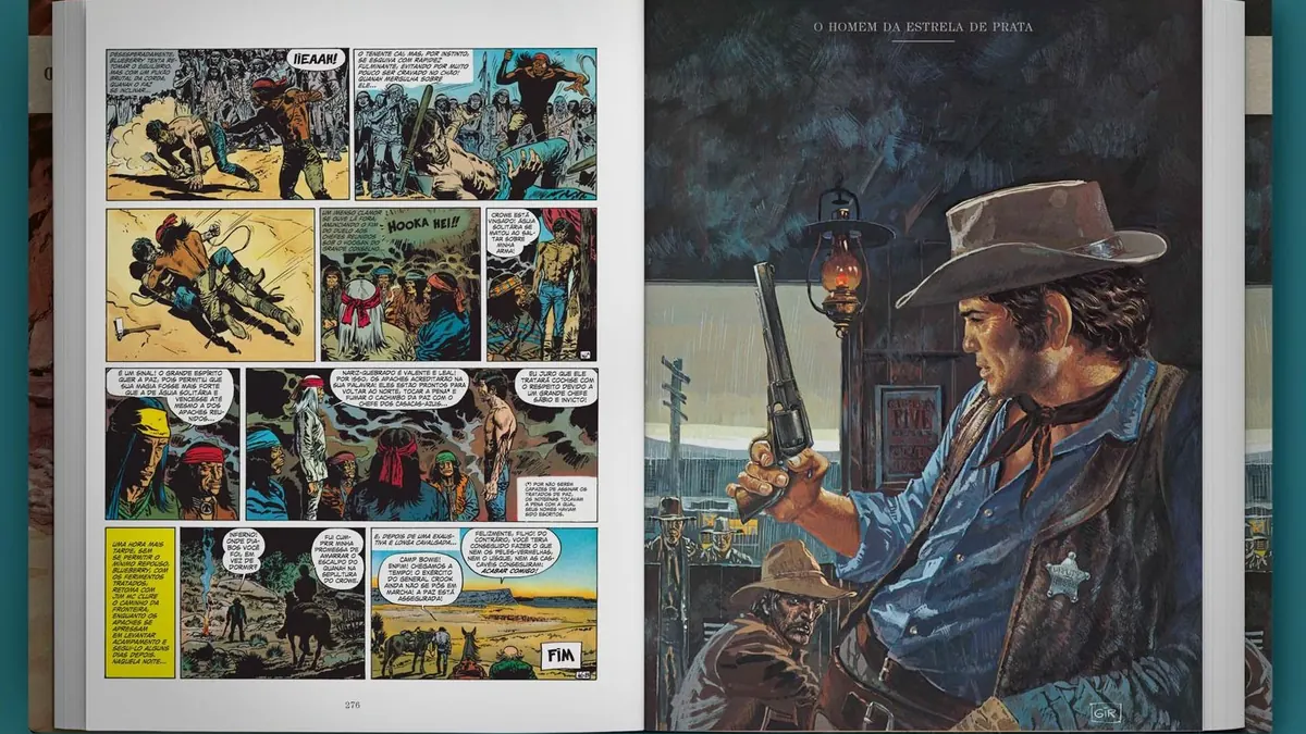 Capa de Blueberry Edição Definitiva Volume 1 — graphic novel de faroeste de Jean Giraud Moebius e Jean-Michel Charlier
