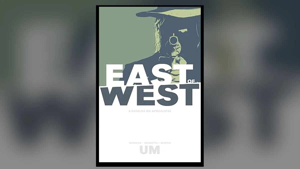 Capa de East of West A batalha do apocalipse Volume 1 — graphic novel sci-fi western de Jonathan Hickman e Nick Dragotta