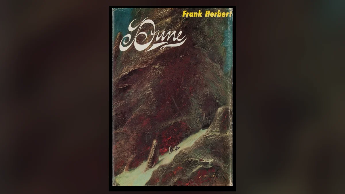 Capa de Duna de Frank Herbert — edição clássica da Aleph